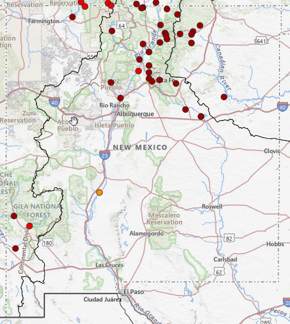 Water supply forecast map placeholder